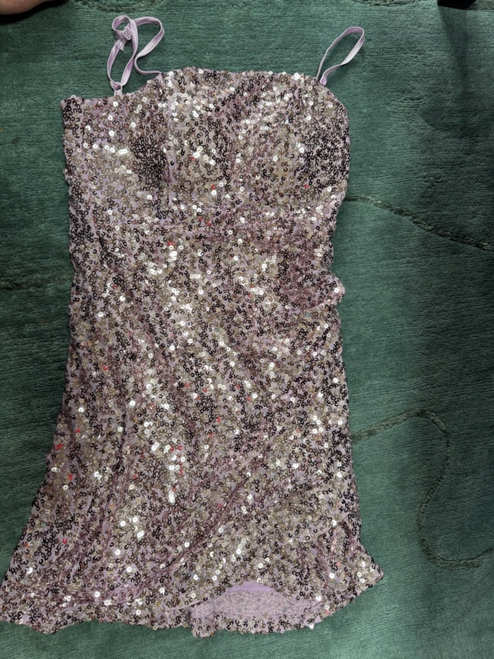 Sparkly party dress Lilac Sequin Sheath Dress